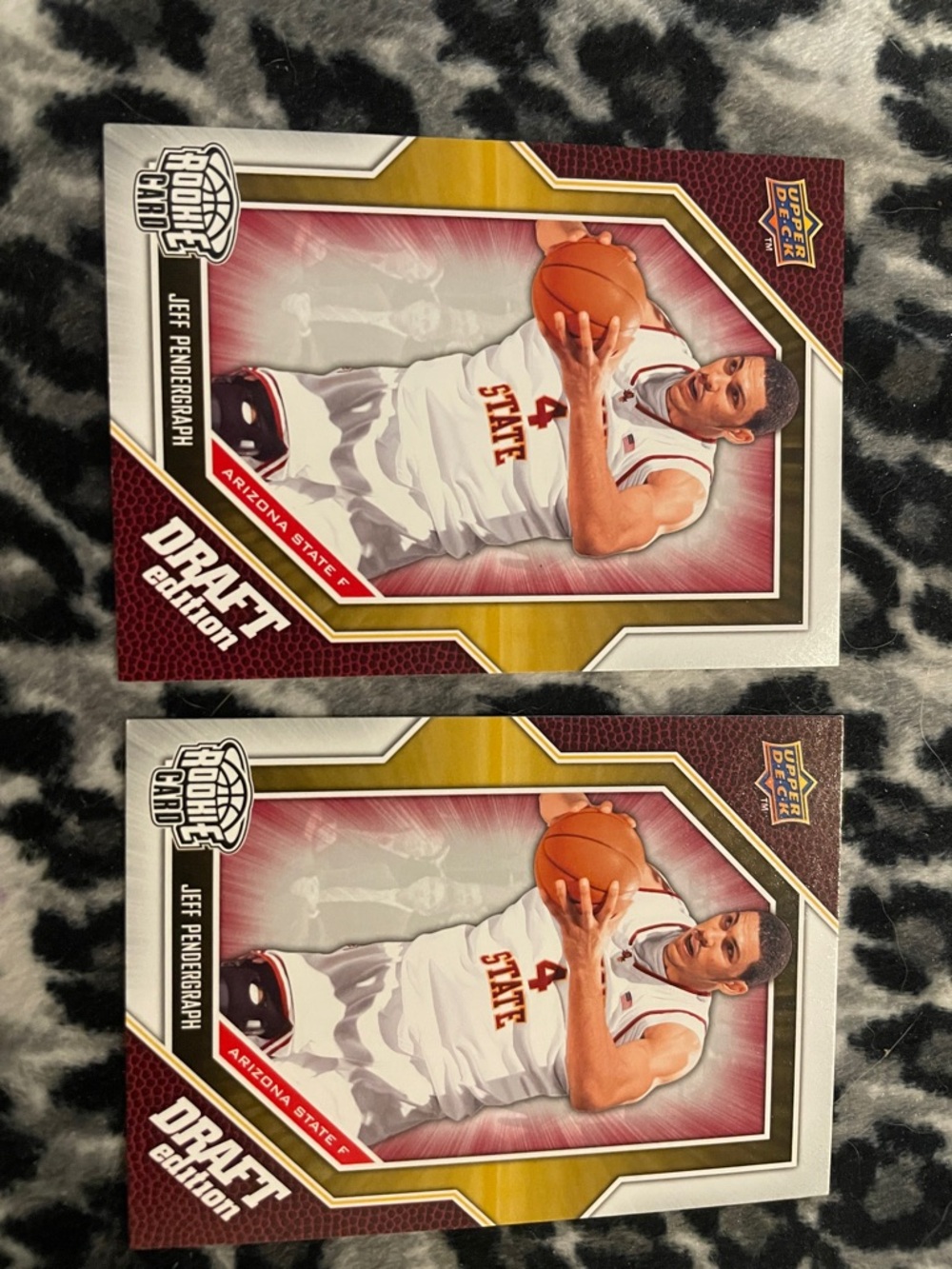 Jeff Pendergraph Draft Edition Basketball Trading Card - Maroon/Gold lot 2